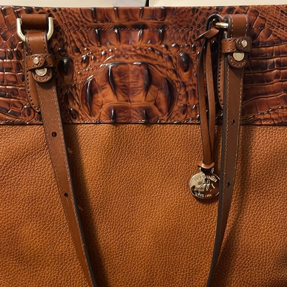 Brahmin tote gently used. 11 inch adjustment strap drop max length - Picture 5 of 5